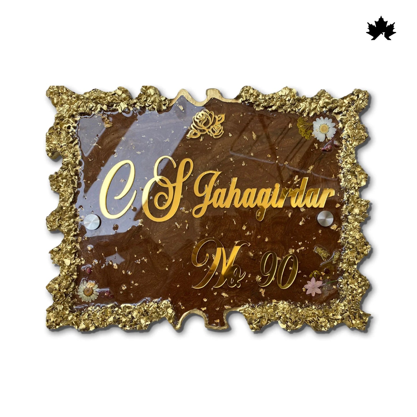 Luxury Nameplate for Housewarming Gift | Personalized Home Entrance Plate