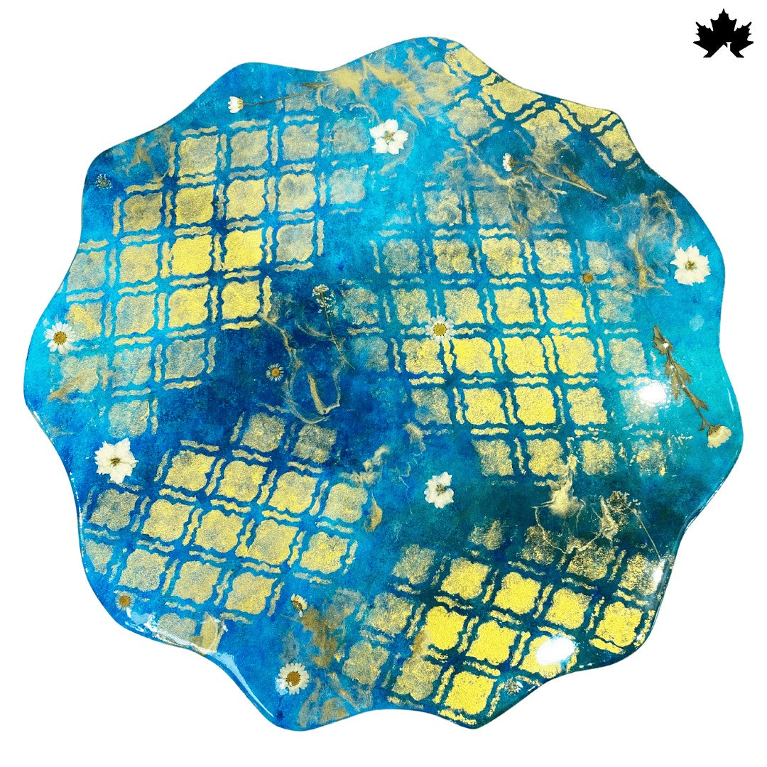 Royal Bloom – Resin Coffee Table India | Fankaarlok