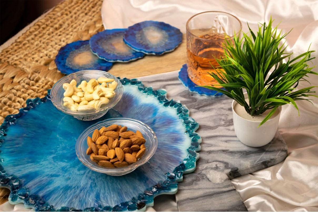Premium Tray and Coaster Set | Luxury Designer Tableware for Gifting - Fankaarlok