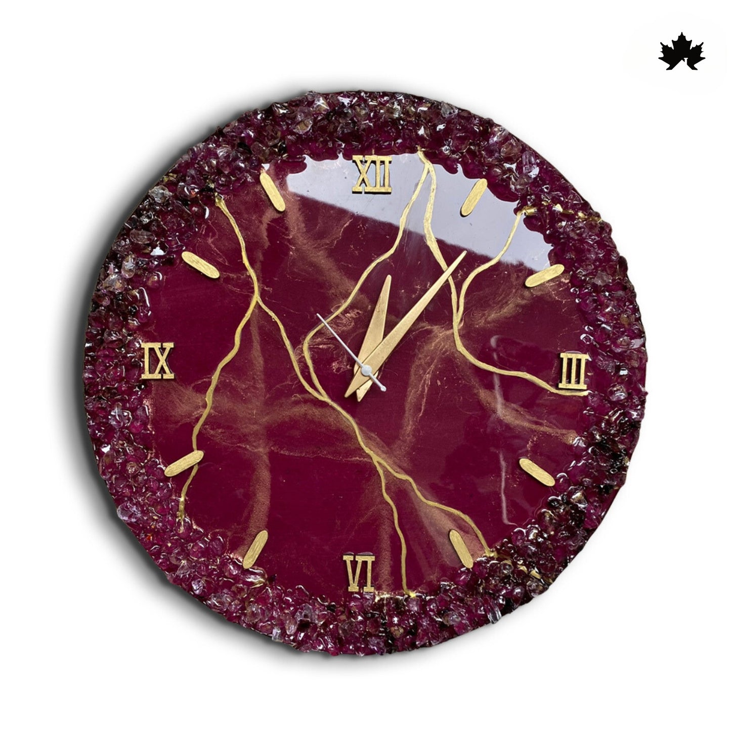 Fancy Wall Clock – Premium Geode Crystal Resin Design | Fancy Wall Clock by Fankaarlok