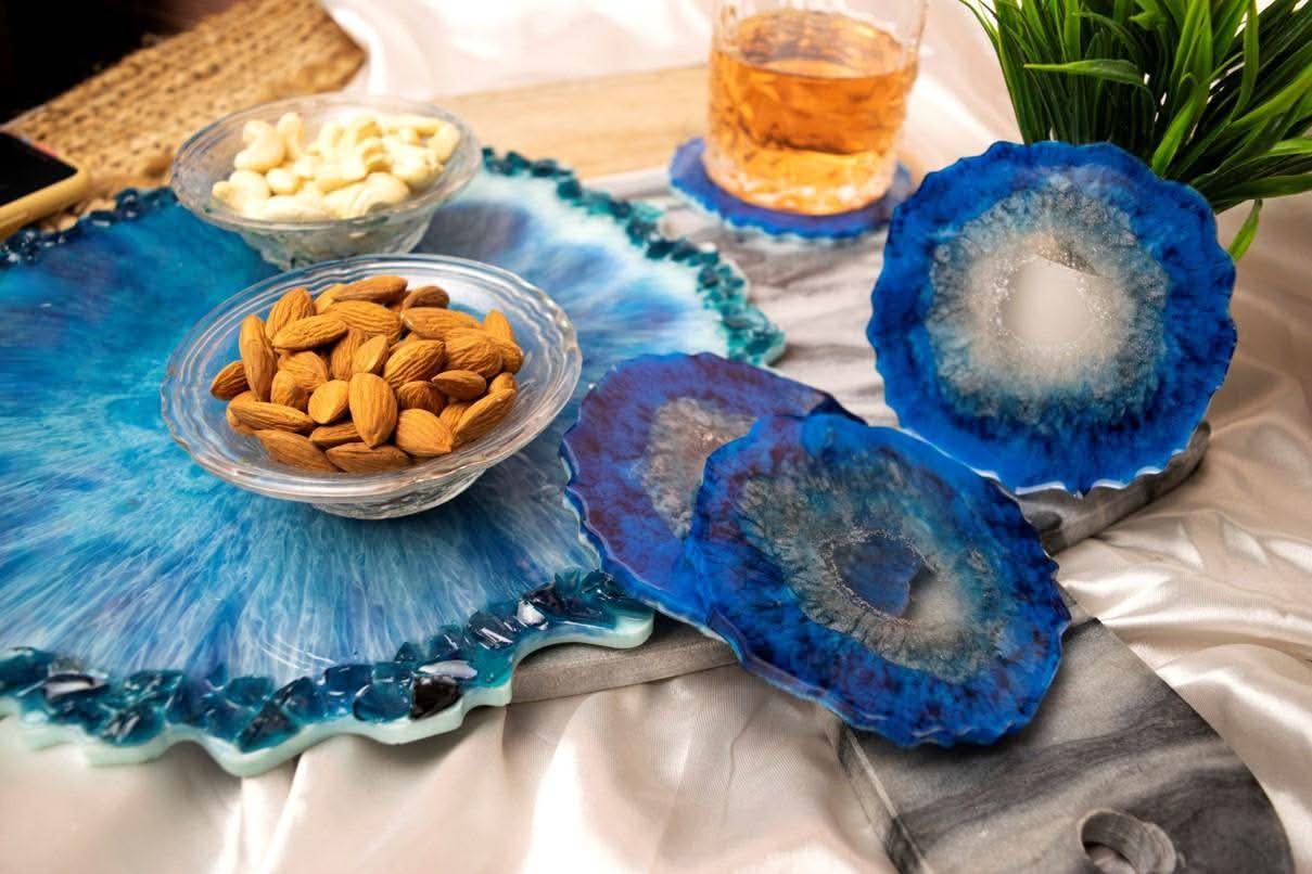 Premium Tray and Coaster Set | Luxury Designer Tableware for Gifting - Fankaarlok