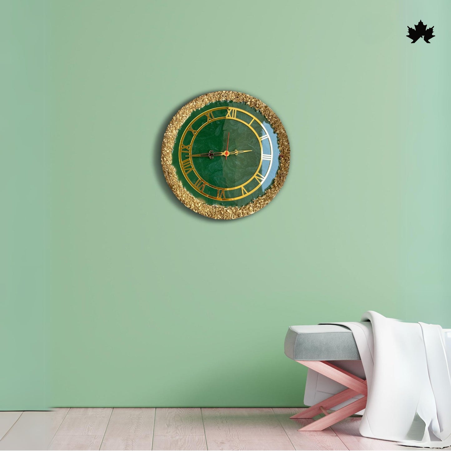 Premium Resin Art Home Decor | Royal Wall Clock by Fankaarlok