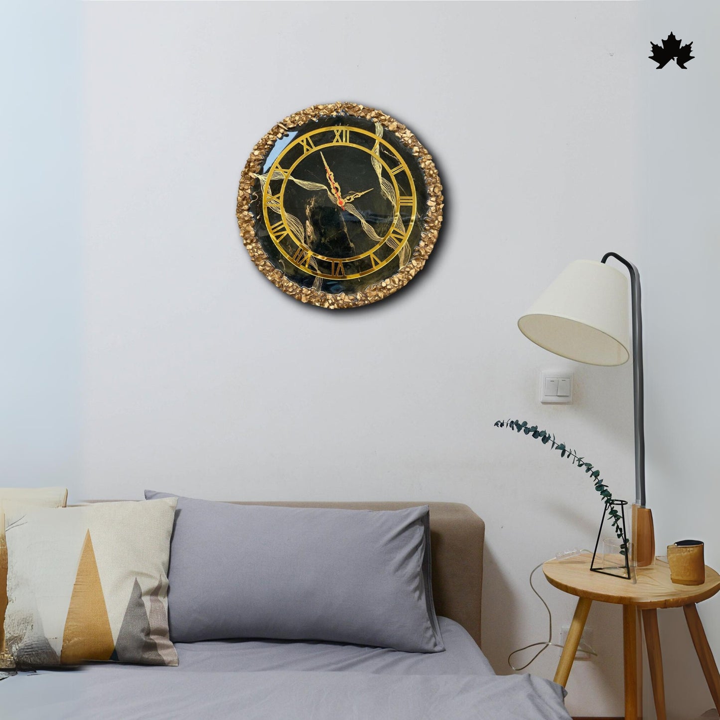 Premium Resin Art Home Decor | Royal Wall Clock by Fankaarlok