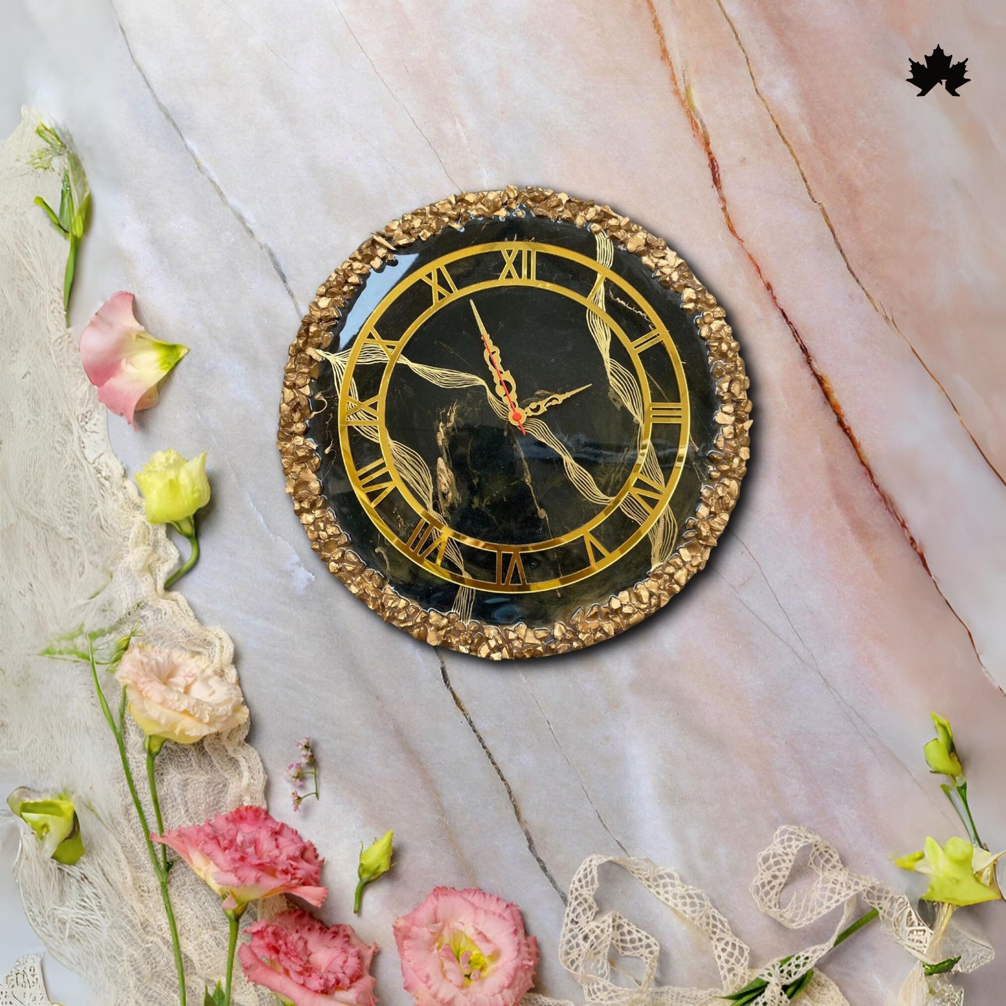 Premium Resin Art Home Decor | Royal Wall Clock by Fankaarlok
