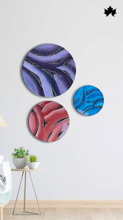 Aurora Wave Trio – Resin 3D Wall Art for Living Room | Fankaarlok