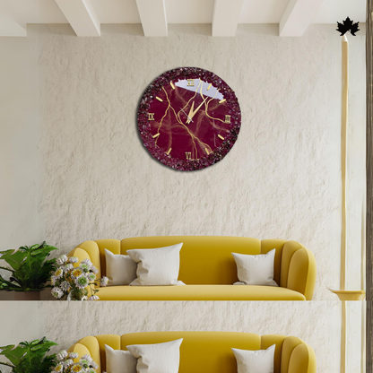 Fancy Wall Clock – Premium Geode Crystal Resin Design | Fancy Wall Clock by Fankaarlok