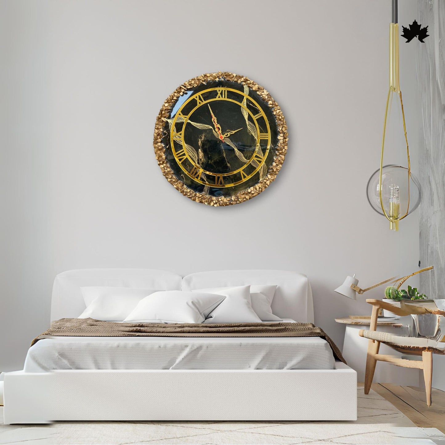 Premium Resin Art Home Decor | Royal Wall Clock by Fankaarlok
