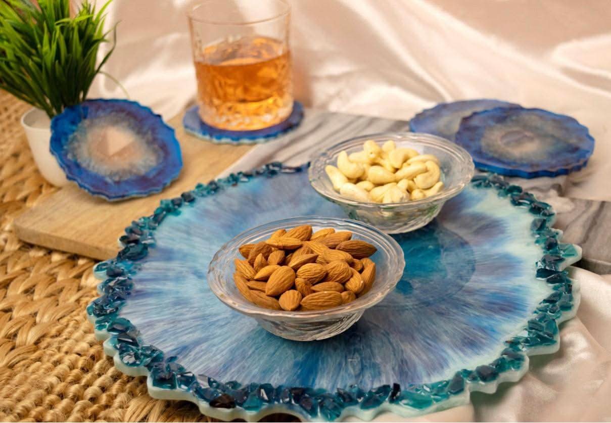 Premium Tray and Coaster Set | Luxury Designer Tableware for Gifting - Fankaarlok