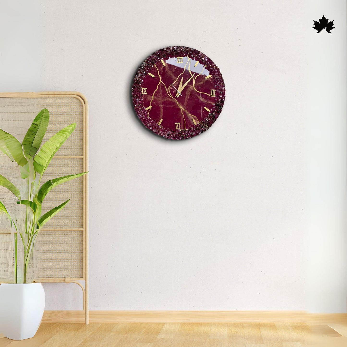 Fancy Wall Clock – Premium Geode Crystal Resin Design | Fancy Wall Clock by Fankaarlok