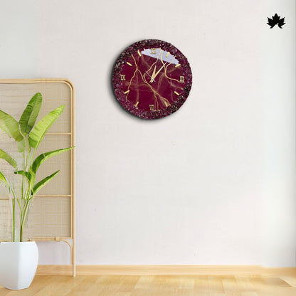 Fancy Wall Clock – Premium Geode Crystal Resin Design | Fancy Wall Clock by Fankaarlok