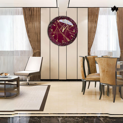 Fancy Wall Clock – Premium Geode Crystal Resin Design | Fancy Wall Clock by Fankaarlok