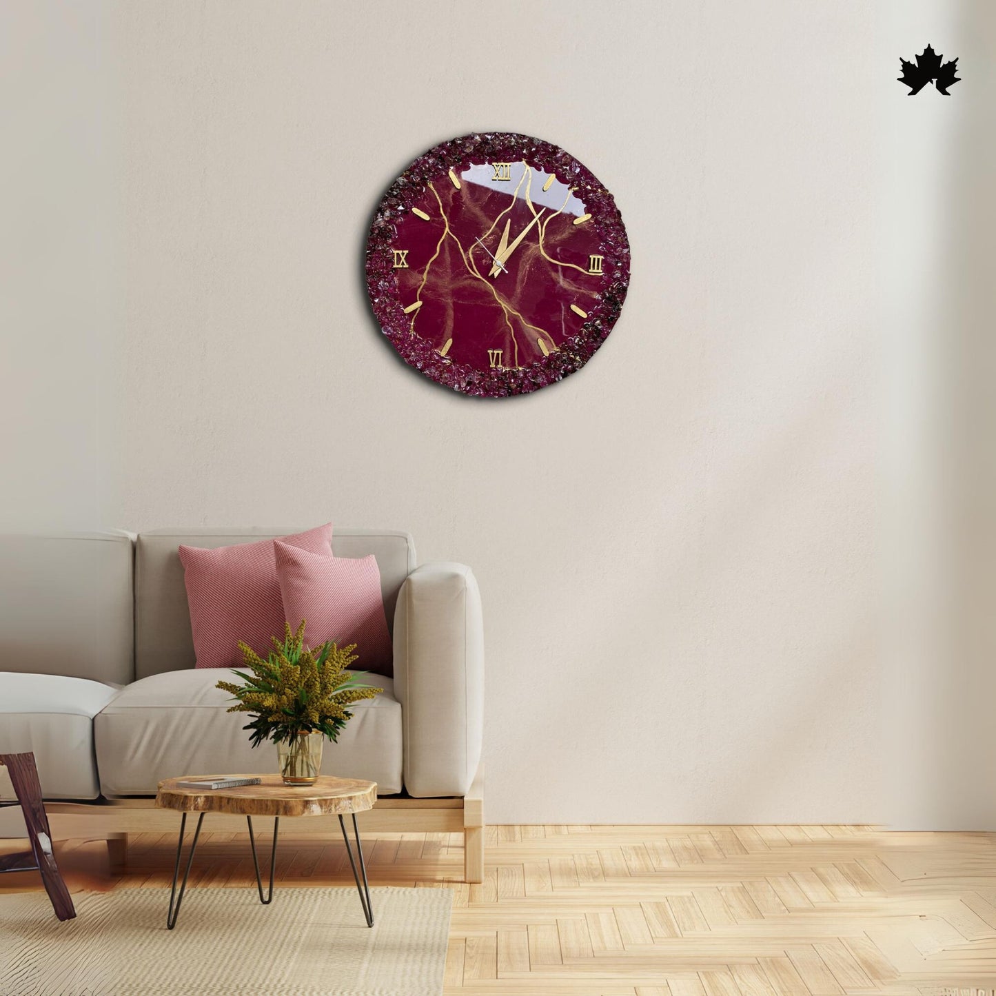 Fancy Wall Clock – Premium Geode Crystal Resin Design | Fancy Wall Clock by Fankaarlok