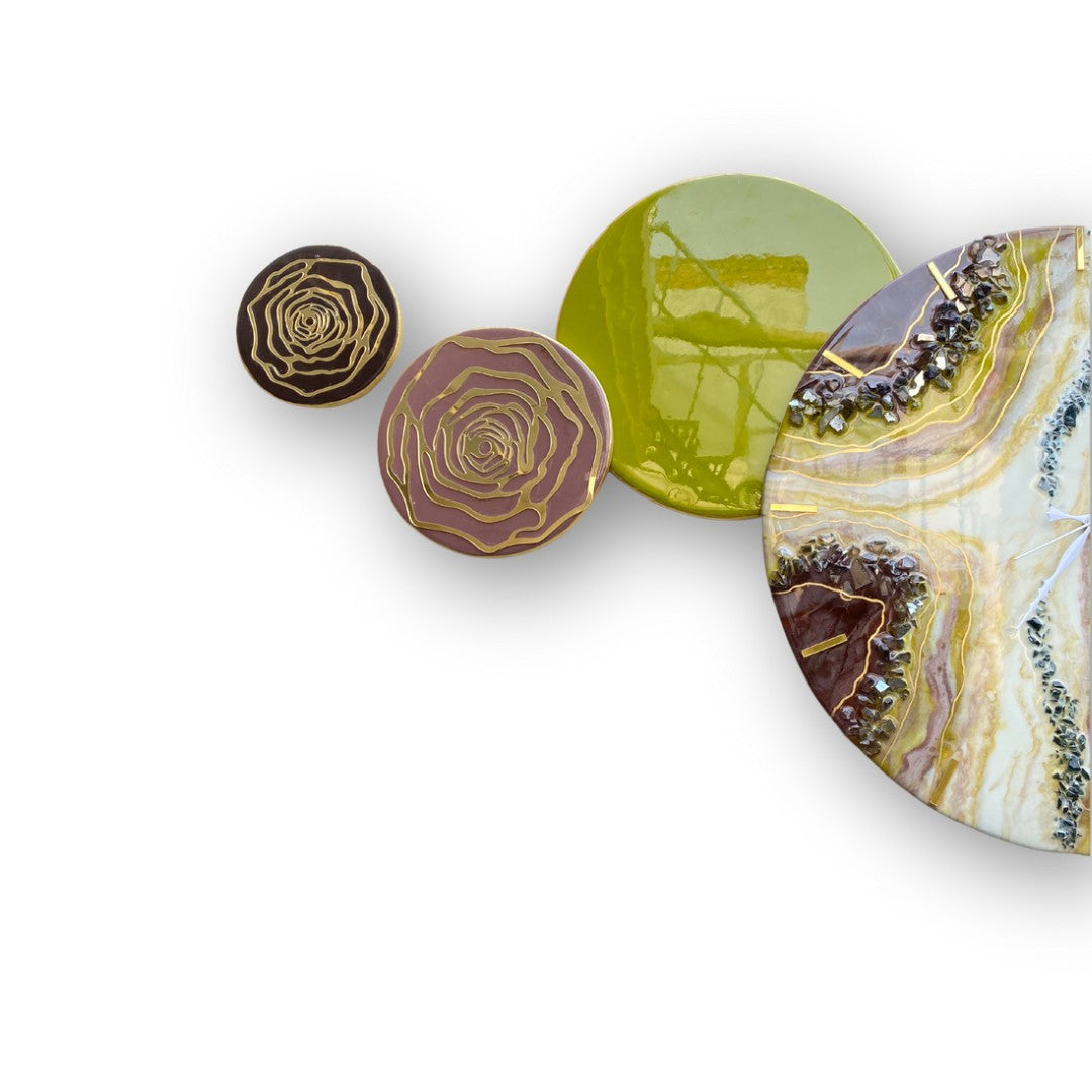 Opal Circle Cascade – Resin Unique Wall Decor Pieces | Fankaarlok