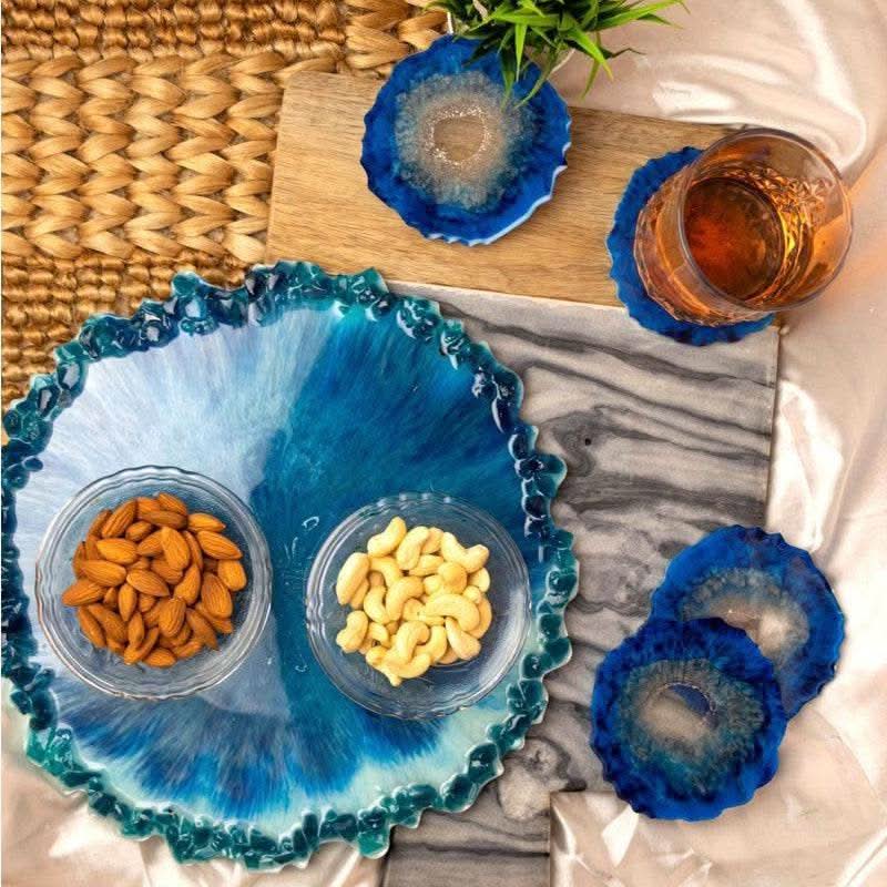 Premium Tray and Coaster Set | Luxury Designer Tableware for Gifting - Fankaarlok