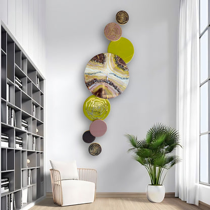 Opal Circle Cascade – Resin Unique Wall Decor Pieces | Fankaarlok