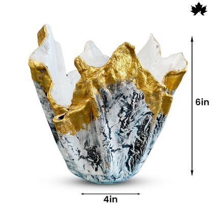 Aurora Marble Glow – Luxury Ceramic Planter Online | Fankaarlok