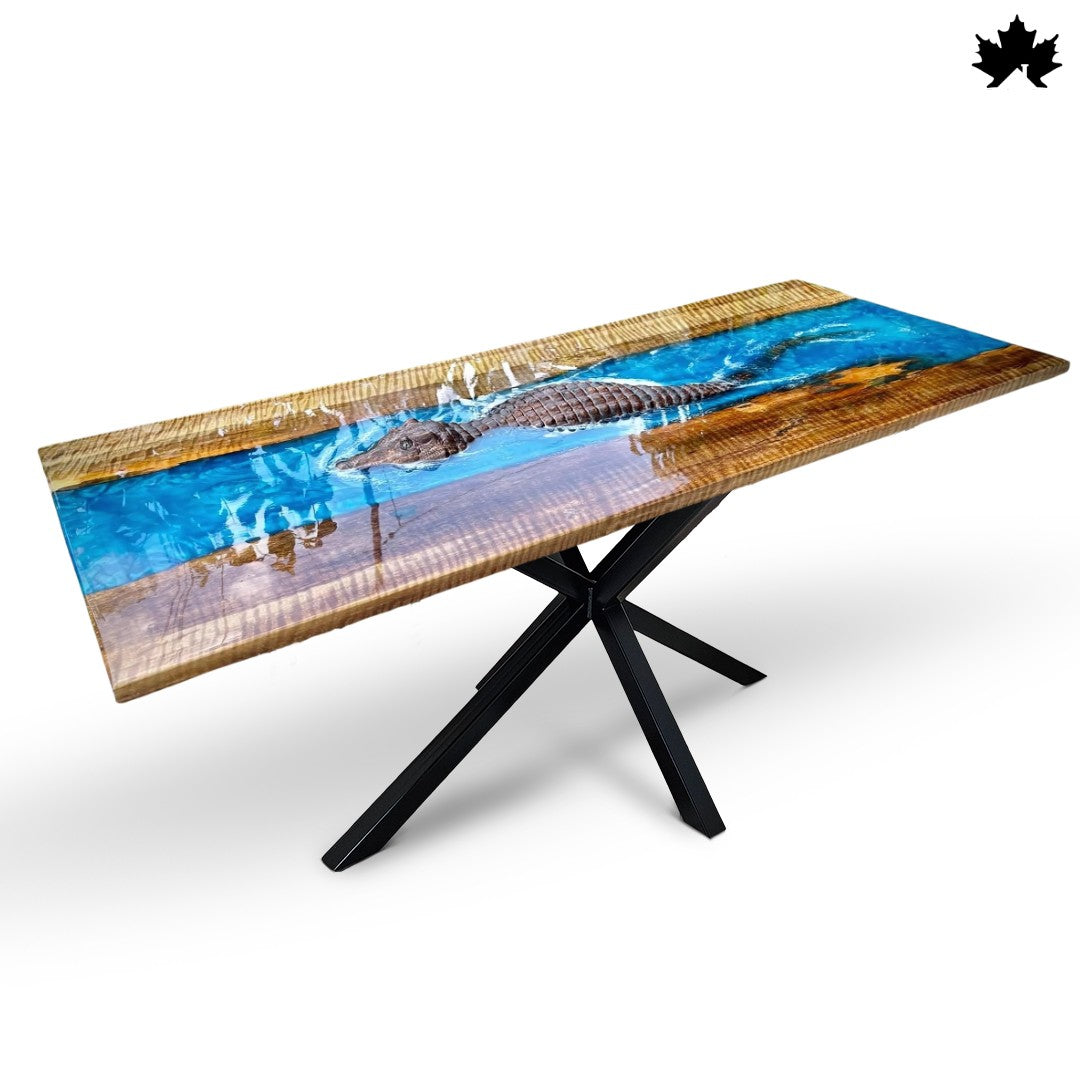 Unique Dining Table for Home – Artistic Epoxy River 3D Design Table | Fankaarlok