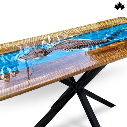 Unique Dining Table for Home – Artistic Epoxy River 3D Design Table | Fankaarlok