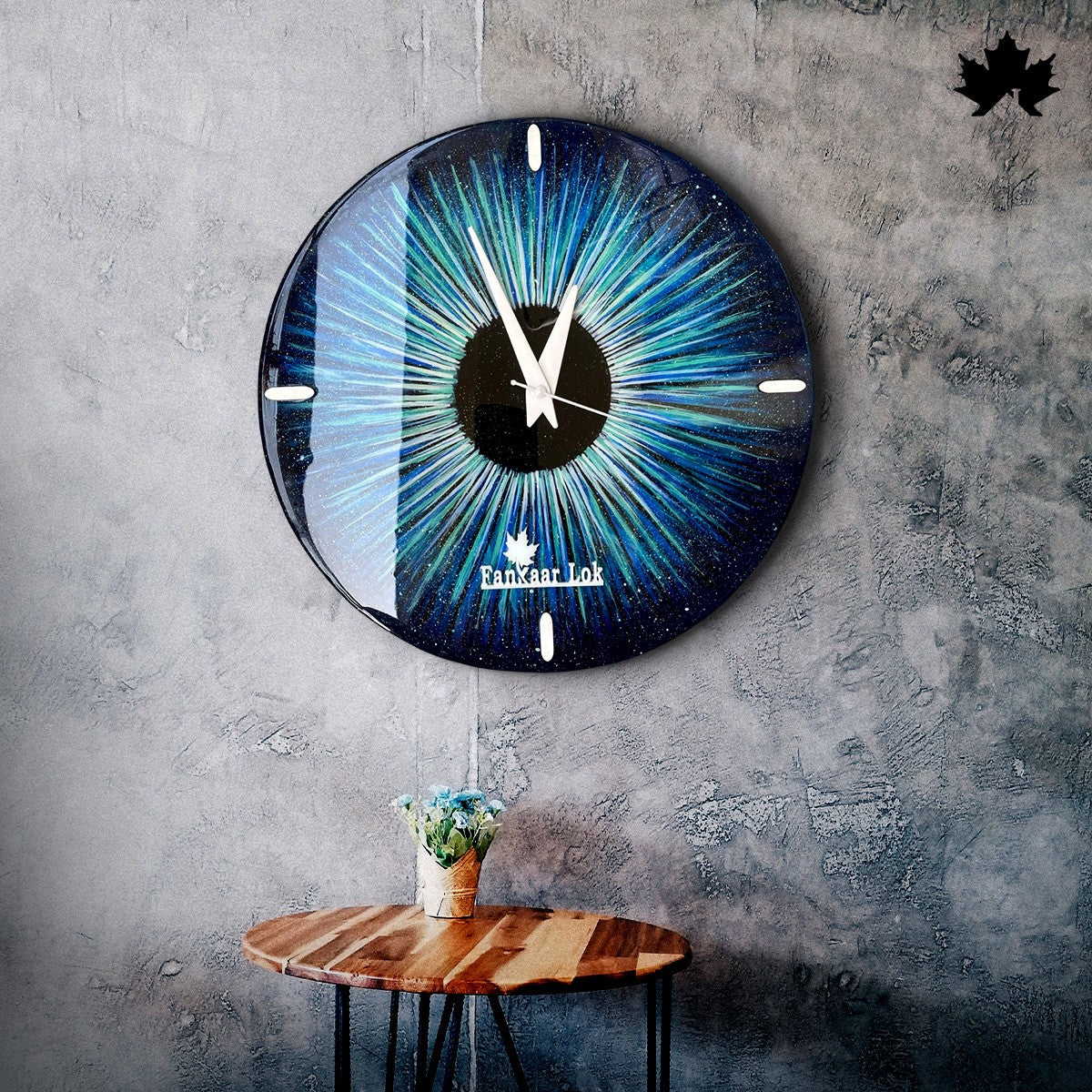 Blue Eye Resin Wall Clocks | Luxury Home Decor Clocks by Fankaarlok