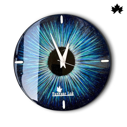 Blue Eye Resin Wall Clocks | Luxury Home Decor Clocks by Fankaarlok
