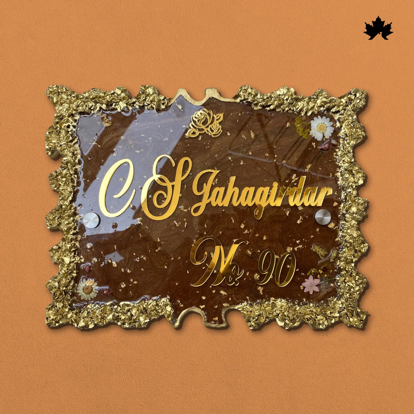 Luxury Nameplate for Housewarming Gift | Personalized Home Entrance Plate