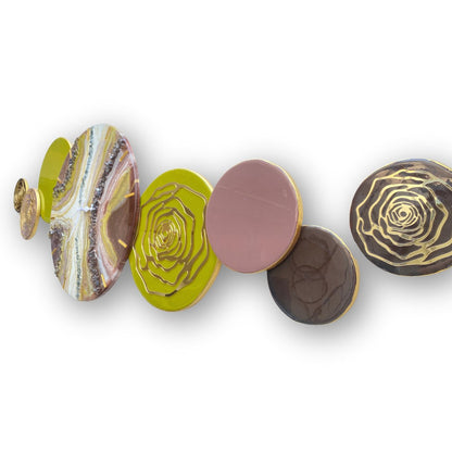 Opal Circle Cascade – Resin Unique Wall Decor Pieces | Fankaarlok