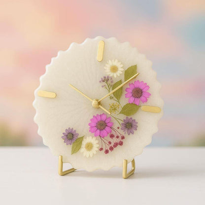 Floral Harmony Desk Clock – Premium Corporate Gifts India | Fankaarlok - Fankaarlok