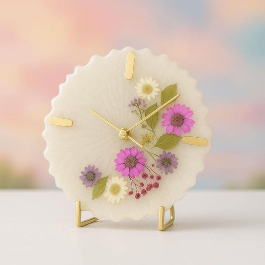 Floral Harmony Desk Clock – Premium Corporate Gifts India | Fankaarlok - Fankaarlok