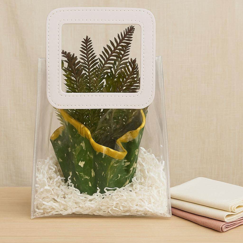 Indoor Plant Gift Hamper | Designer Planter with Faux Greenery - Fankaarlok
