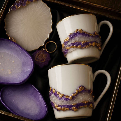 Corporate Mug and Coaster Hamper | Luxury Gift Set with Desk Trays & Accessories - Fankaarlok