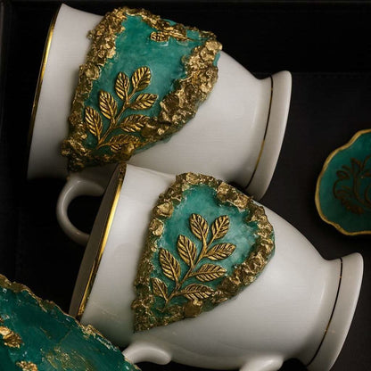 Luxury Crockery Gift Hamper | Custom Designer Mugs with Coasters & Accessories - Fankaarlok