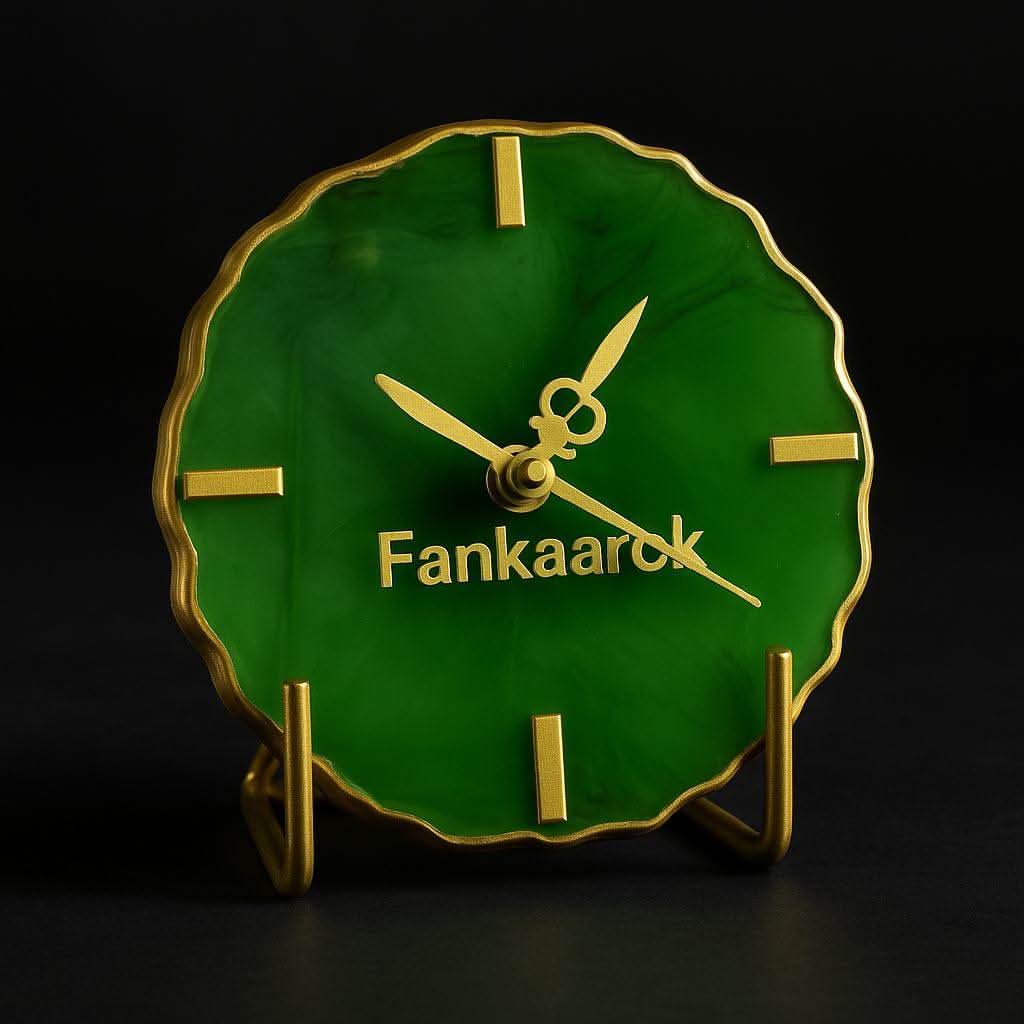 Emerald Grace Desk Clock – Unique Corporate Gifts Online | Fankaarlok - Fankaarlok