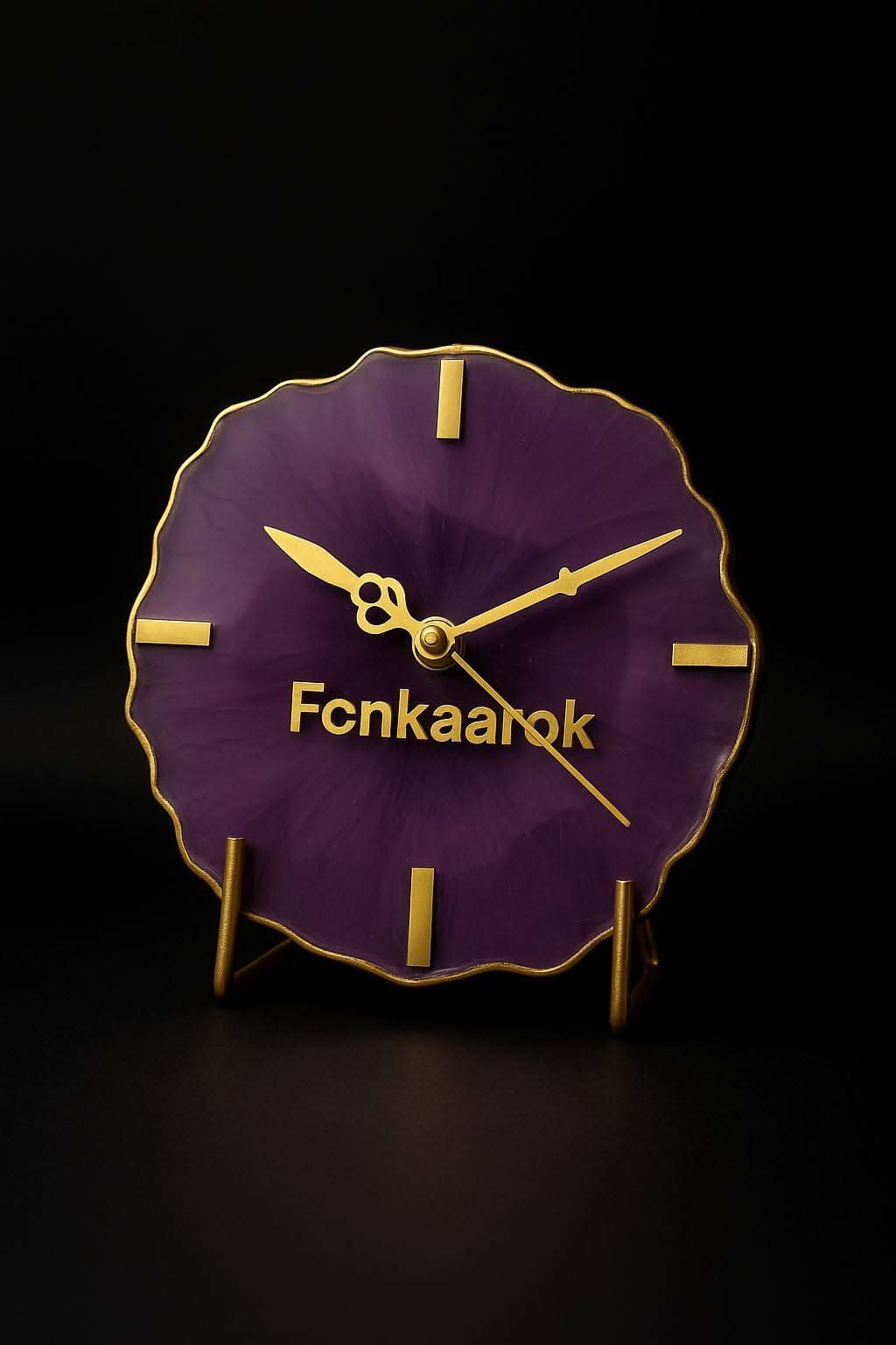 Purple Royale Desk Clock – Personalized Corporate Gifts for Employees | Fankaarlok - Fankaarlok