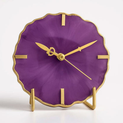 Purple Royale Desk Clock – Personalized Corporate Gifts for Employees | Fankaarlok - Fankaarlok