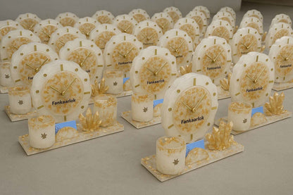 Elegant Desk Organiser with Clock – Premium Office & Home Organizer - Fankaarlok