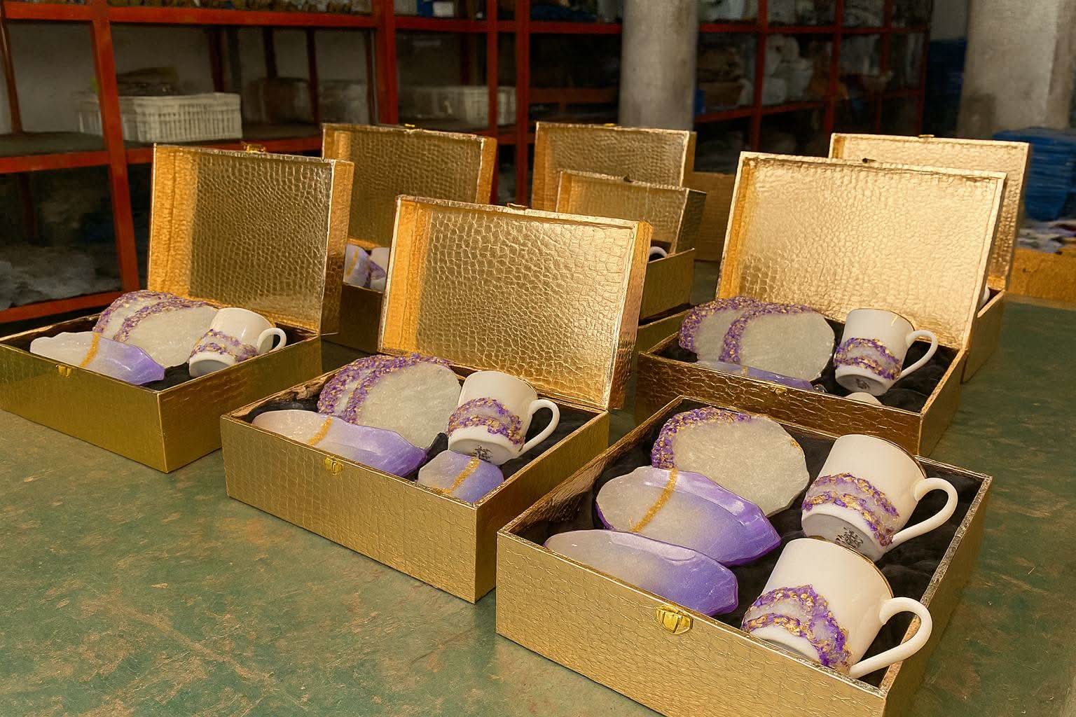 Corporate Mug and Coaster Hamper | Luxury Gift Set with Desk Trays & Accessories - Fankaarlok