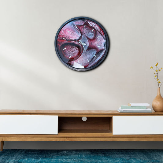 Resin Abstract Art Clock | Wall Clock for Living Room by Fankaarlok