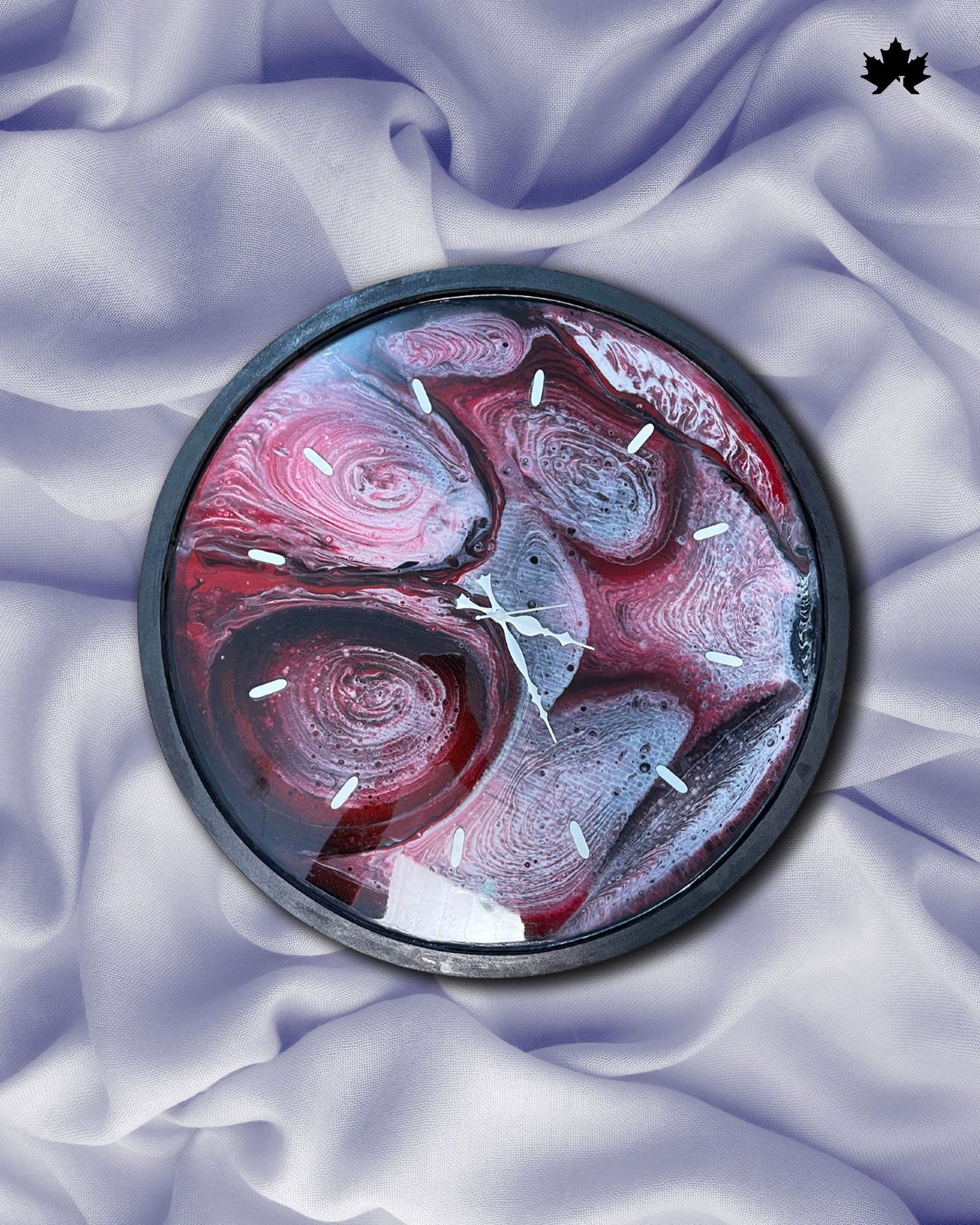 Resin Abstract Art Clock | Wall Clock for Living Room by Fankaarlok