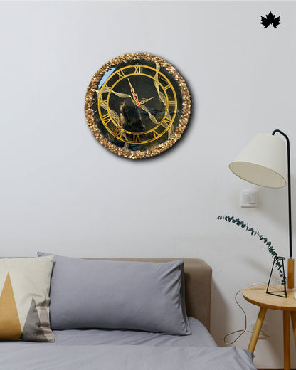 Premium Resin Art Home Decor | Royal Wall Clock by Fankaarlok