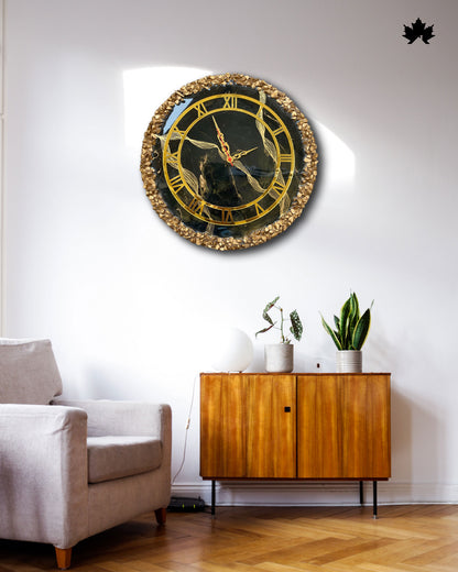 Premium Resin Art Home Decor | Royal Wall Clock by Fankaarlok