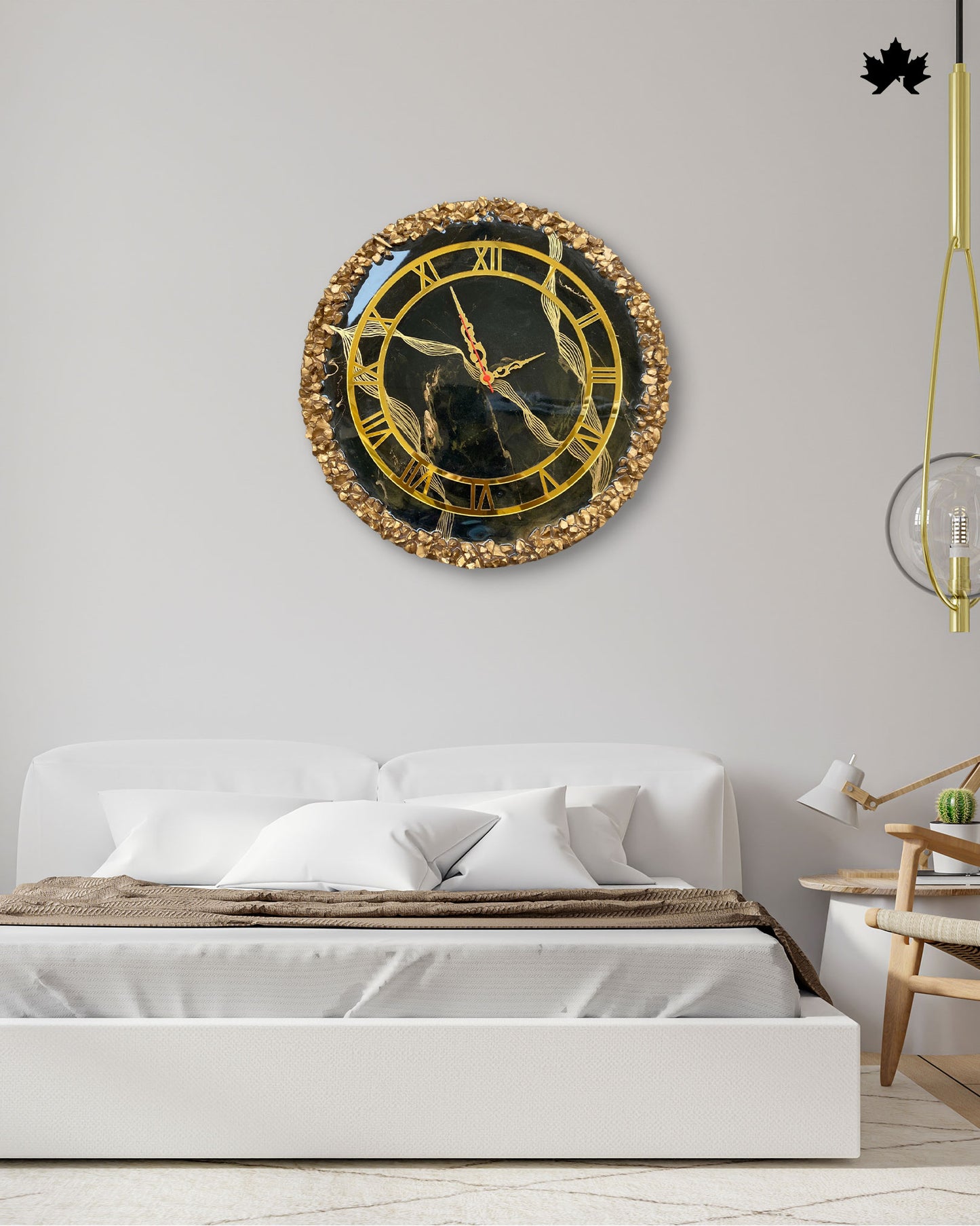 Premium Resin Art Home Decor | Royal Wall Clock by Fankaarlok