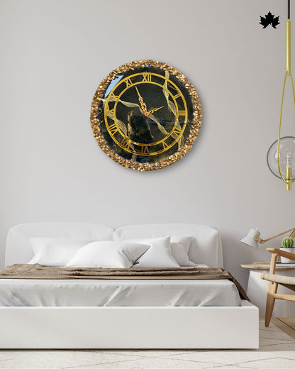 Premium Resin Art Home Decor | Royal Wall Clock by Fankaarlok