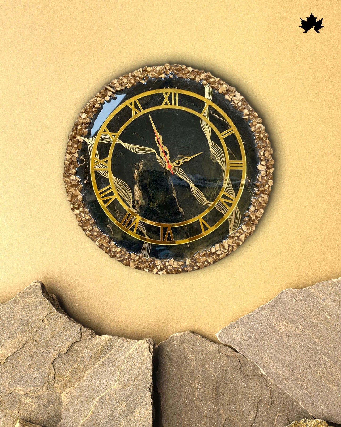 Premium Resin Art Home Decor | Royal Wall Clock by Fankaarlok