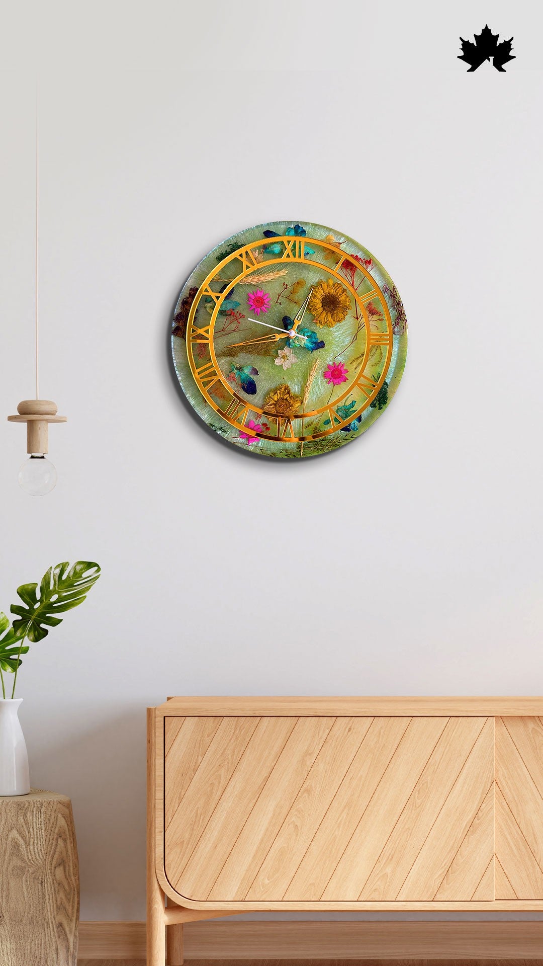 Premium Resin Art Home Decor | Royal Wall Clock by Fankaarlok