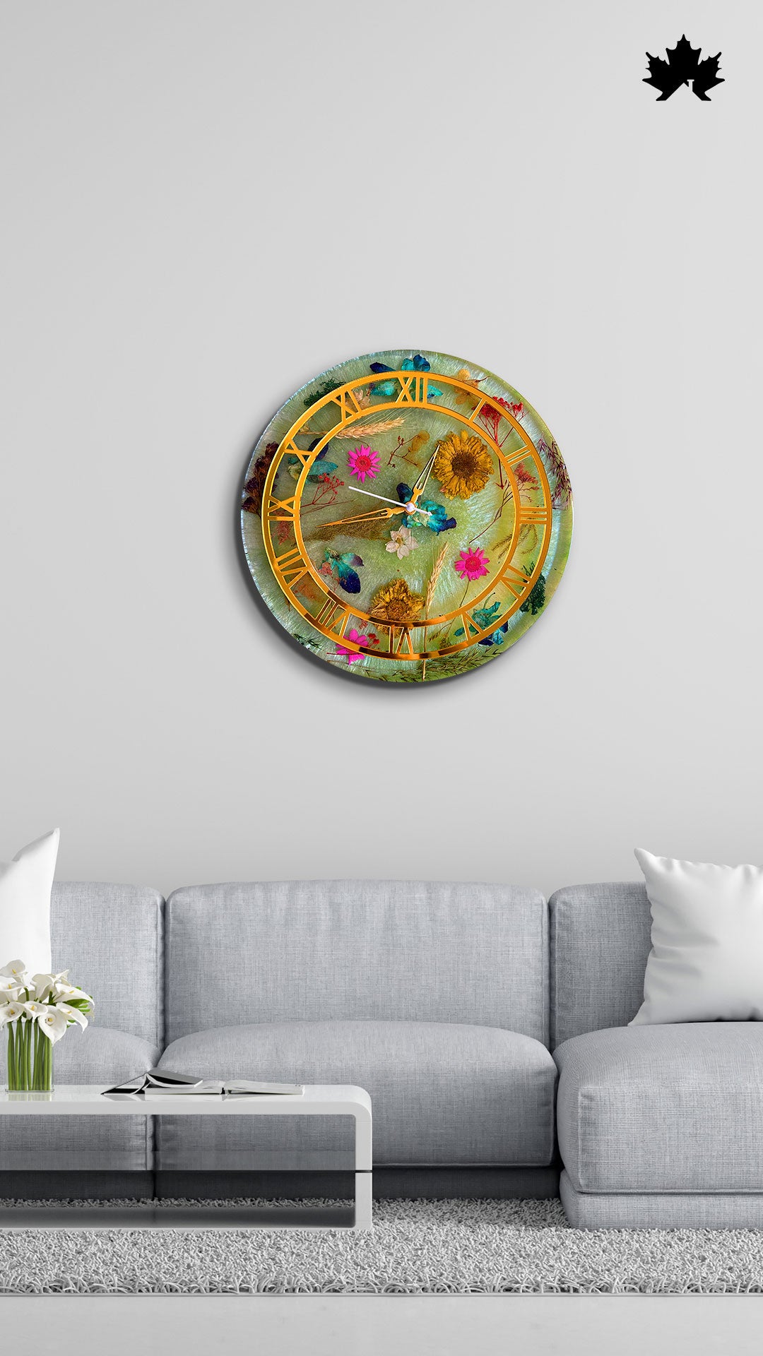 Premium Resin Art Home Decor | Royal Wall Clock by Fankaarlok