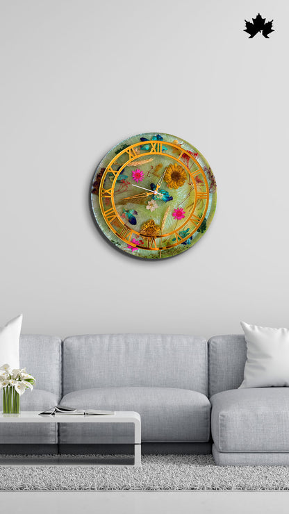 Premium Resin Art Home Decor | Royal Wall Clock by Fankaarlok