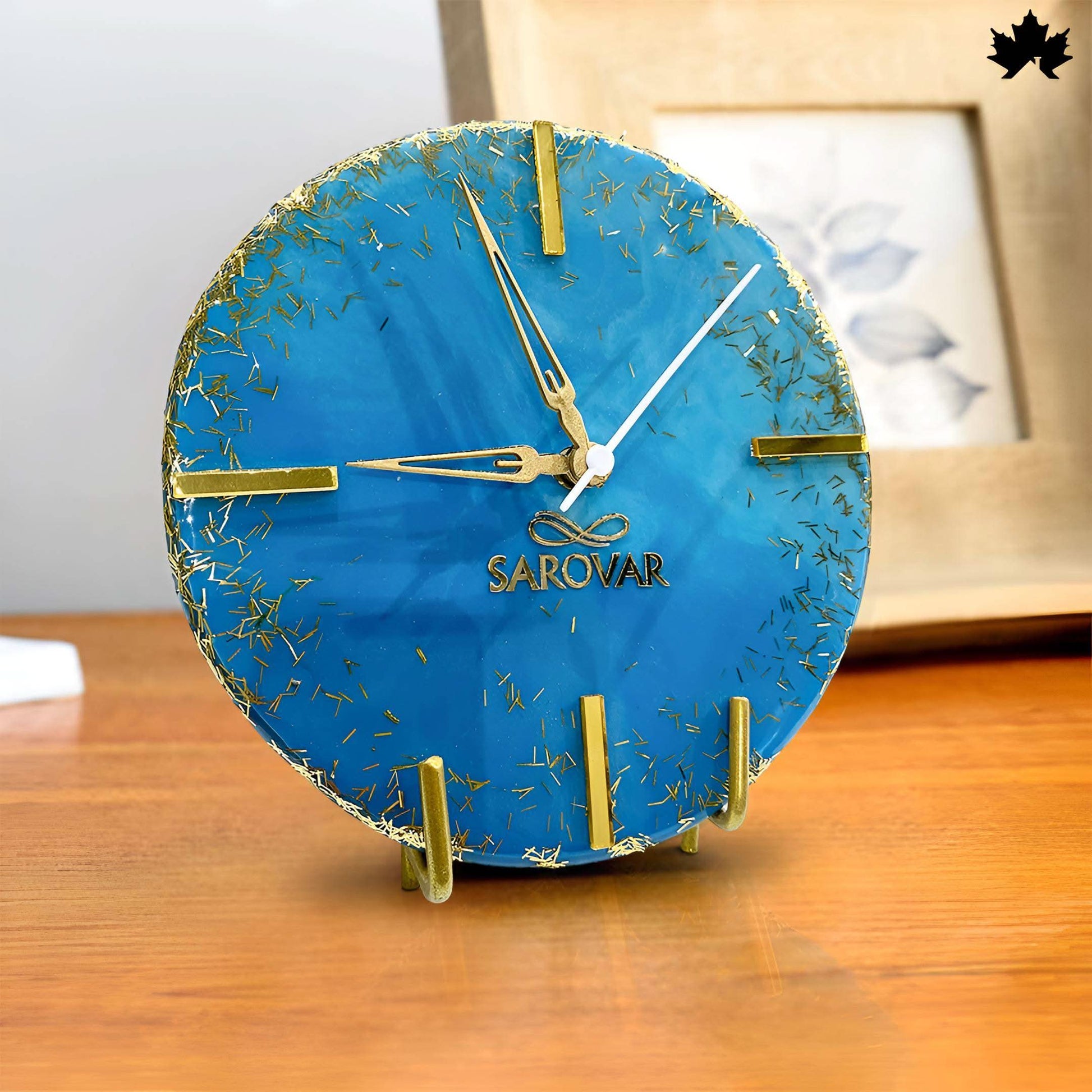 Blue Elegance Corporate Gifting Desk Clock | Fankaarlok - Fankaarlok