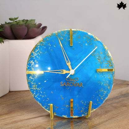 Blue Elegance Corporate Gifting Desk Clock | Fankaarlok - Fankaarlok