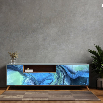 Buy TV Cabinet Online – Modern Epoxy Front TV Unit | Fankaarlok