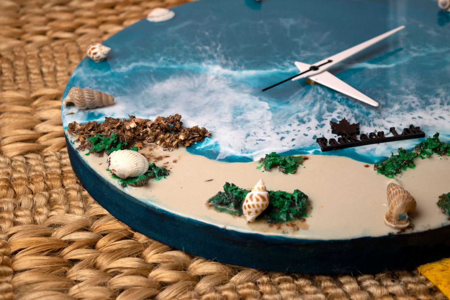 Ocean Wave Resin Art Collection | Round Designer Wall Clock by Fankaarlok